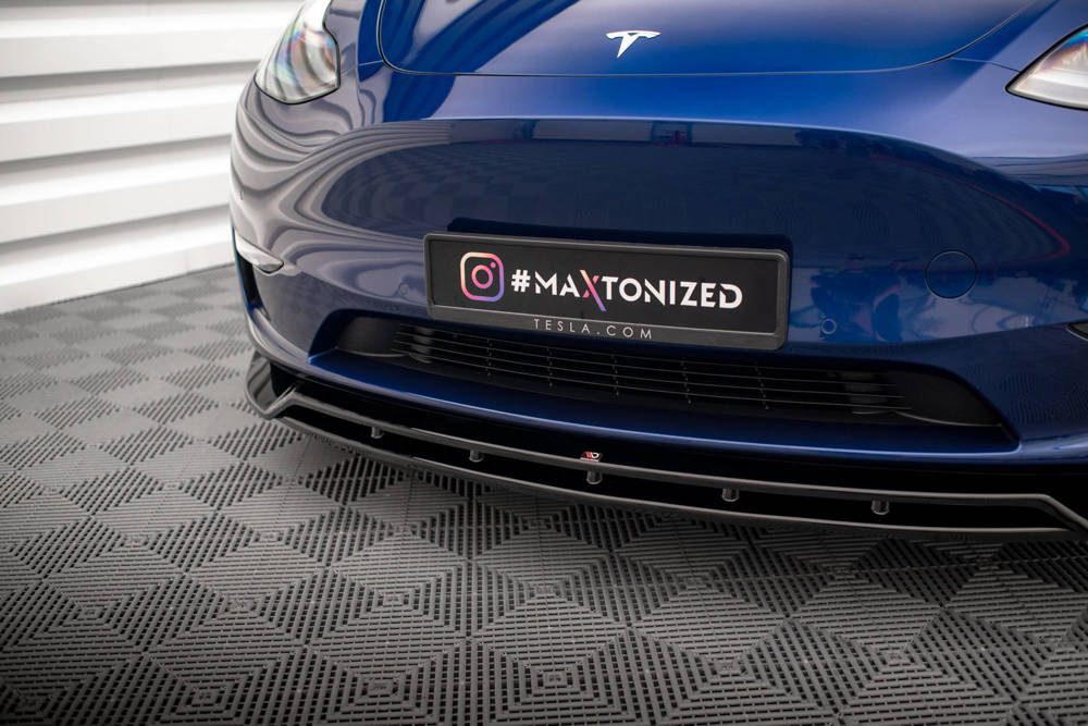 Maxton Design Front Splitter V.2 Tesla Model Y Front Lip - iilumolab