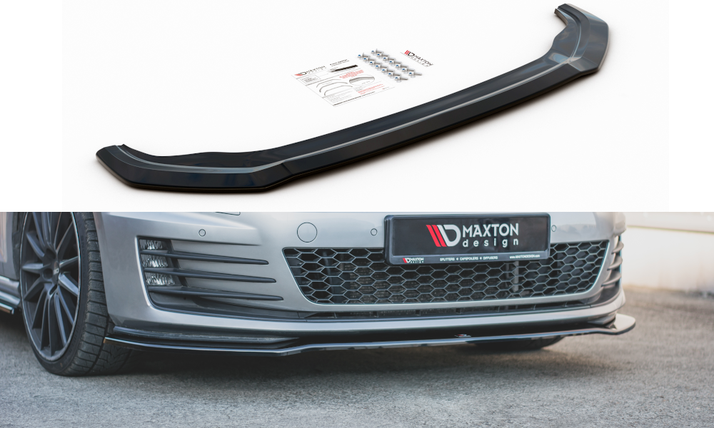 Maxton Design Front Splitter V.2 VW Golf Mk7 GTI (Prefacelift) Front Lip - iilumolab