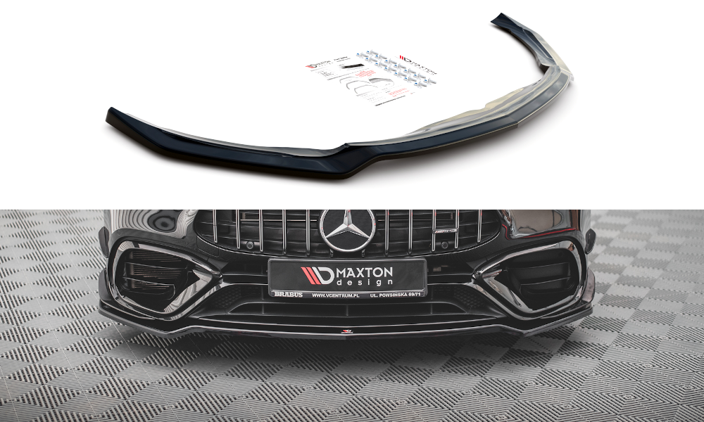 Maxton Design Mercedes CLA 45 AERO C118 Front Splitter V.1