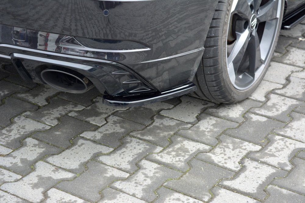 Maxton Design Audi RS3 8V Facelift Hatch Back Rear Side Splitters