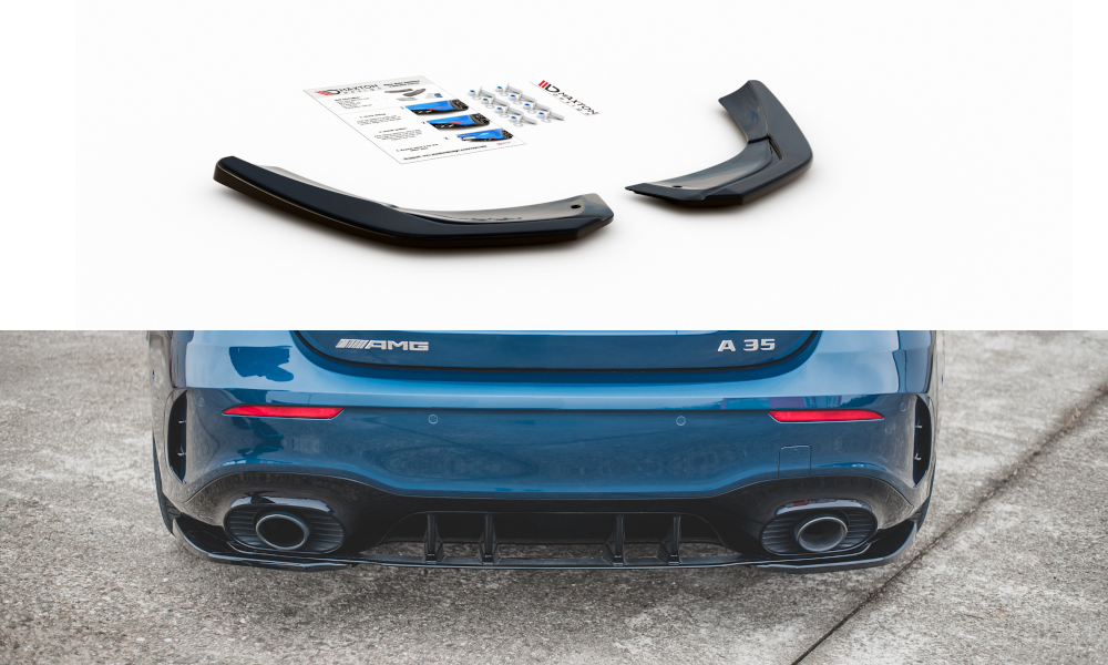 Maxton Design Rear Side Splitters Mercedes A35 W177 AMG Hatch - iilumolab
