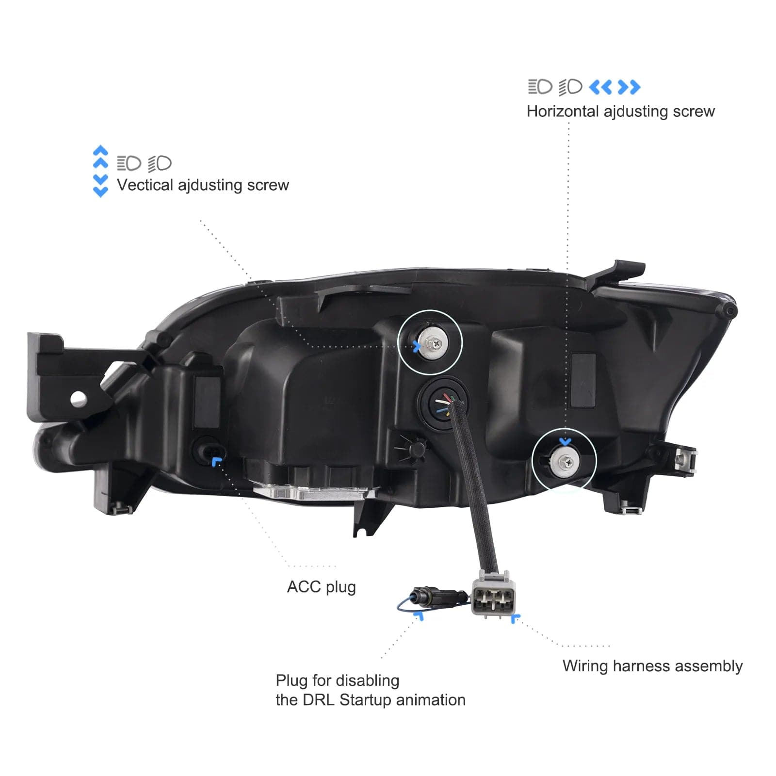 2008-2014 SUBARU IMPREZA G3 / WRX / STI SEQUENTIAL LED HEADLIGHTS - iilumo