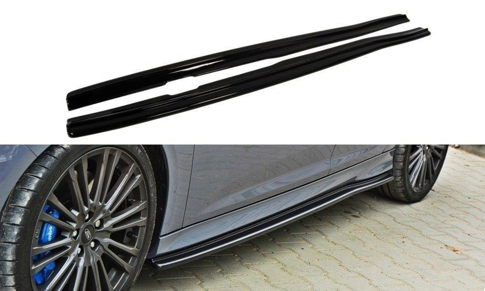 Maxton Design Ford Focus 3 RS Front Splitter Lip V.4 + Side Skirts + Rear Sides & Central Splitters