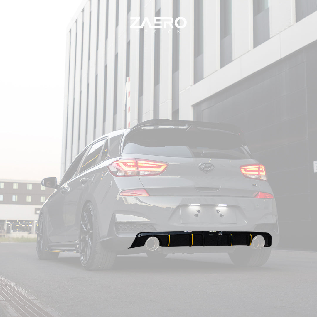 Zaero Designs EVO-1 Rear Diffuser for Hyundai i30N Hatch 2018-2020 - iilumolab