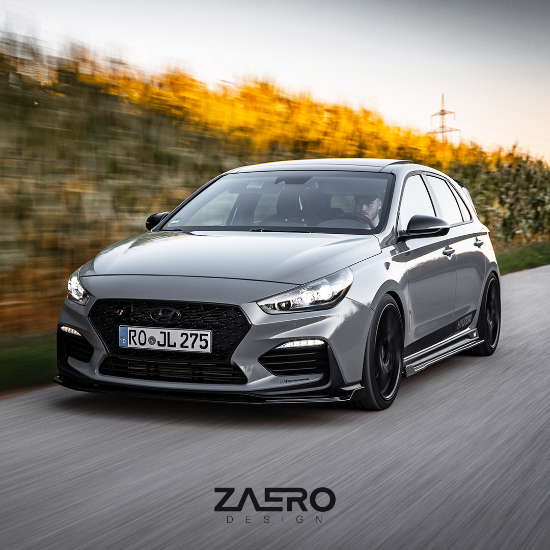 Zaero Designs EVO-1 Front Lip/Splitter for Hyundai i30N Hatch/Fastback 2018-2020 - iilumolab