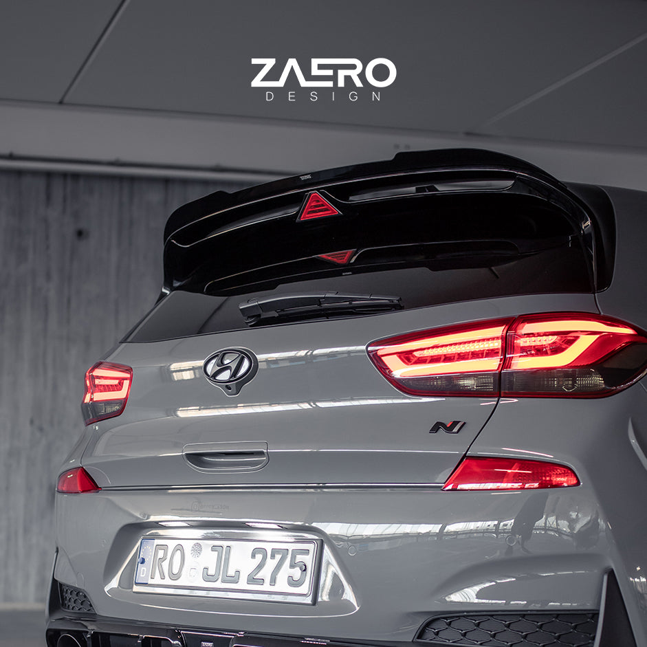Zaero Designs EVO-1 Rear Spoiler Extension for Hyundai i30N Hatchback 2018+ - iilumolab
