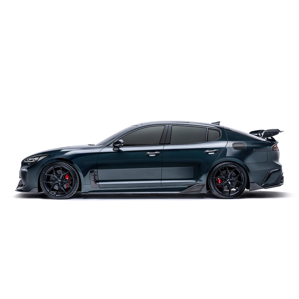 Kia Stinger Carbon Fiber Side Skirts V3 2018-2023