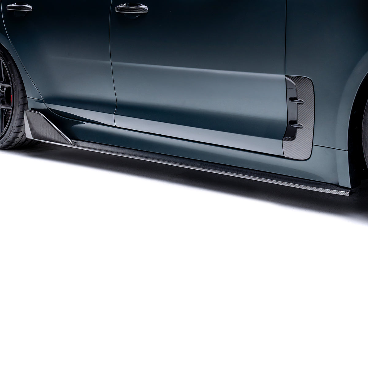 Kia Stinger Carbon Fiber Side Skirts V3 2018-2023