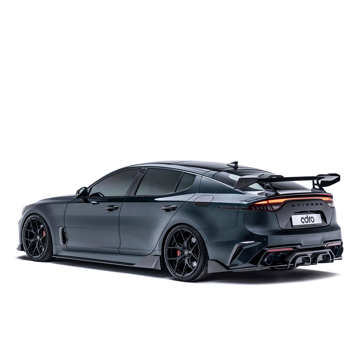 Kia Stinger Carbon Fiber Side Skirts V3 2018-2023