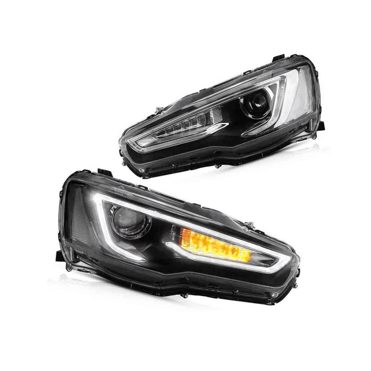 2007-2017 MITSUBISHI LANCER SEQUENTIAL LED HEADLIGHTS - iilumo