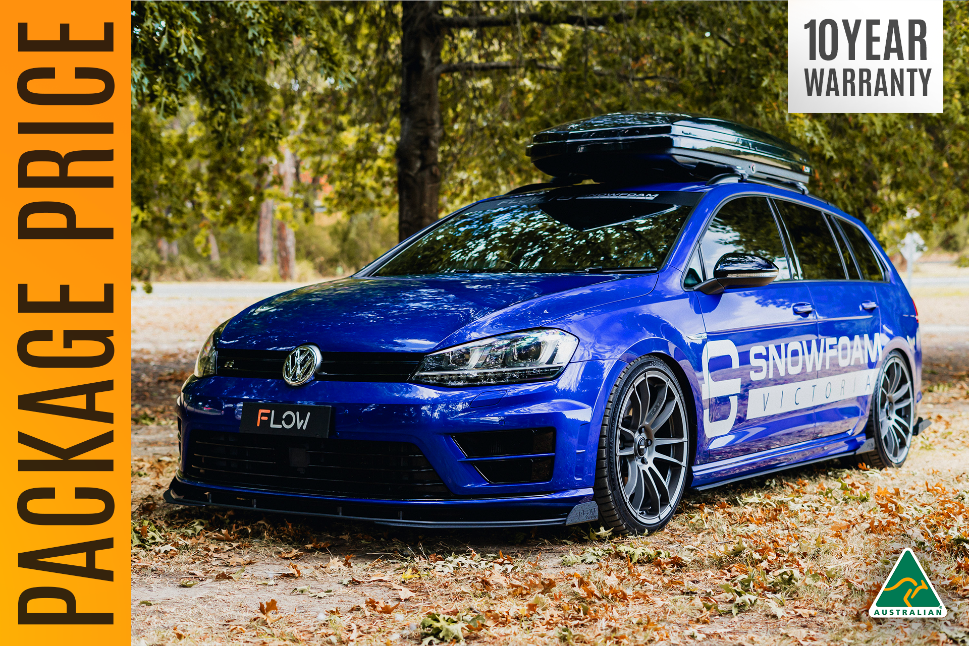 Flow Designs MK7 Golf R Wagon - Full Lip Splitter Set - iilumolab