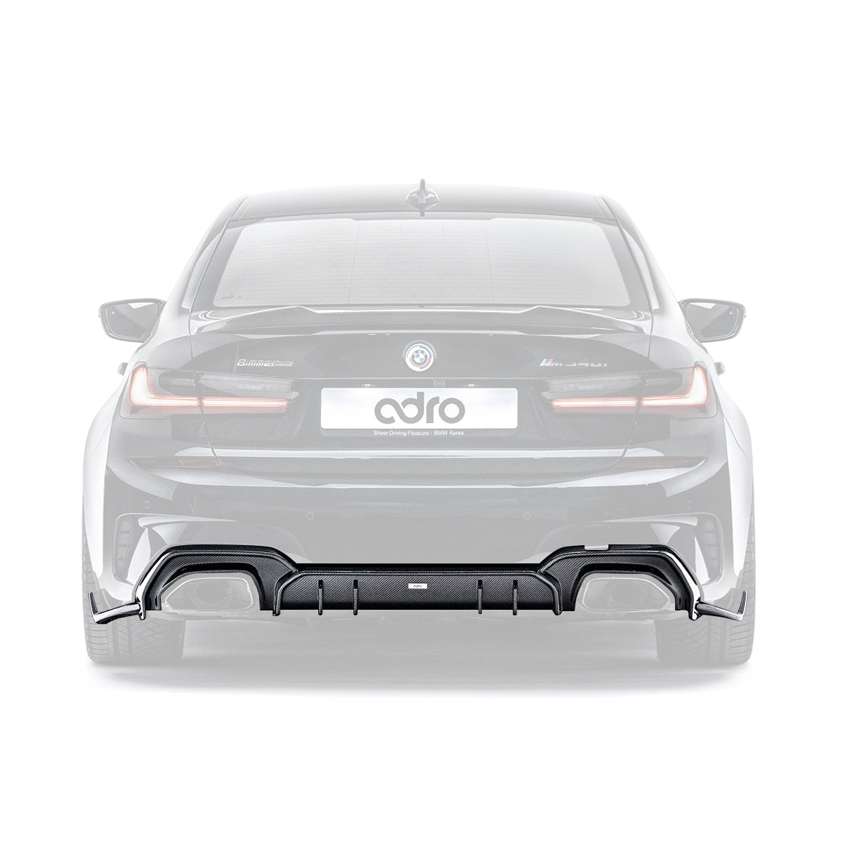 ADRO BMW G20 M340i (Pre-LCI) Carbon Fiber Rear Diffuser 2019-2021