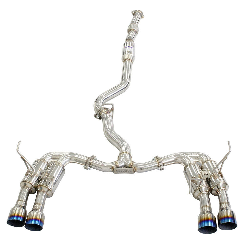 Invidia R400S Cat Back Exhaust w/Ti Straight Cut Tips - Subaru WRX VB 22+ (Sedan)