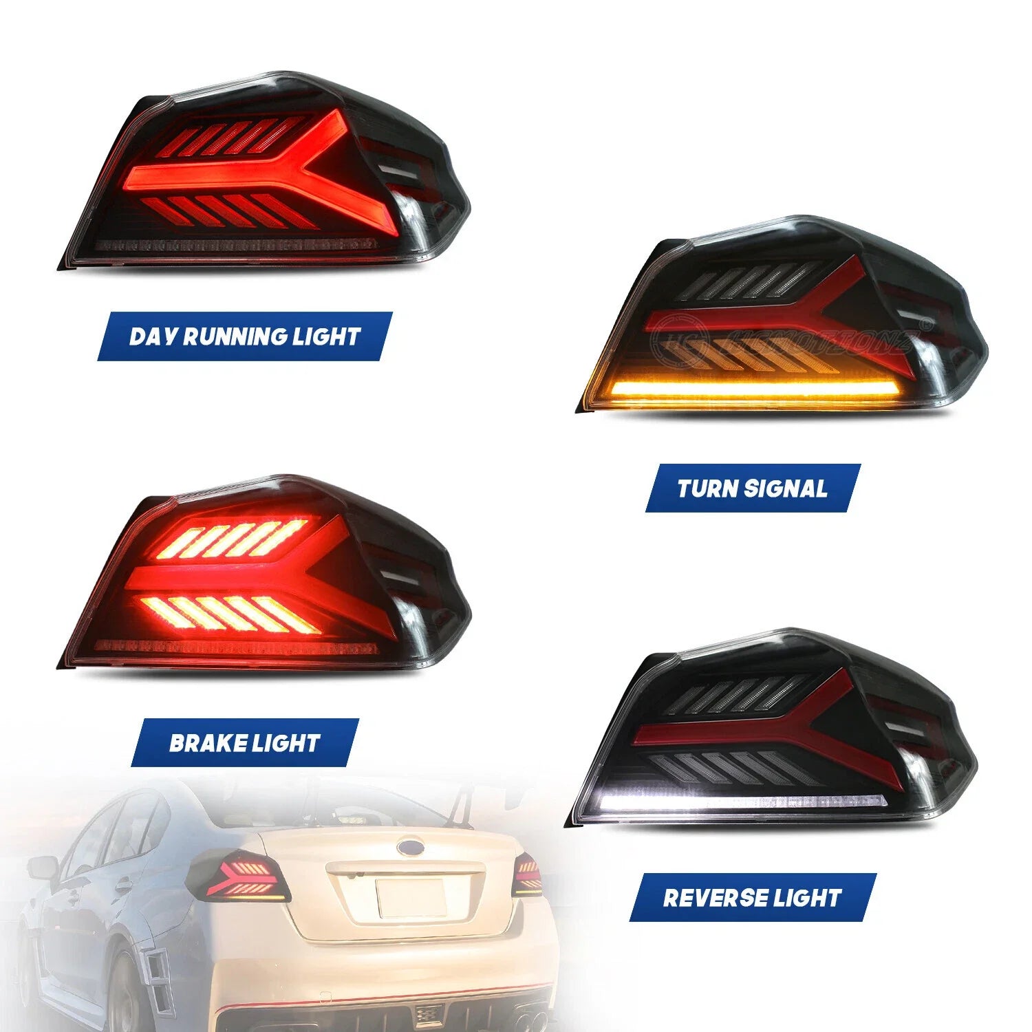 2014-2021 SUBARU WRX STI DYNAMIC LED TAIL LIGHTS