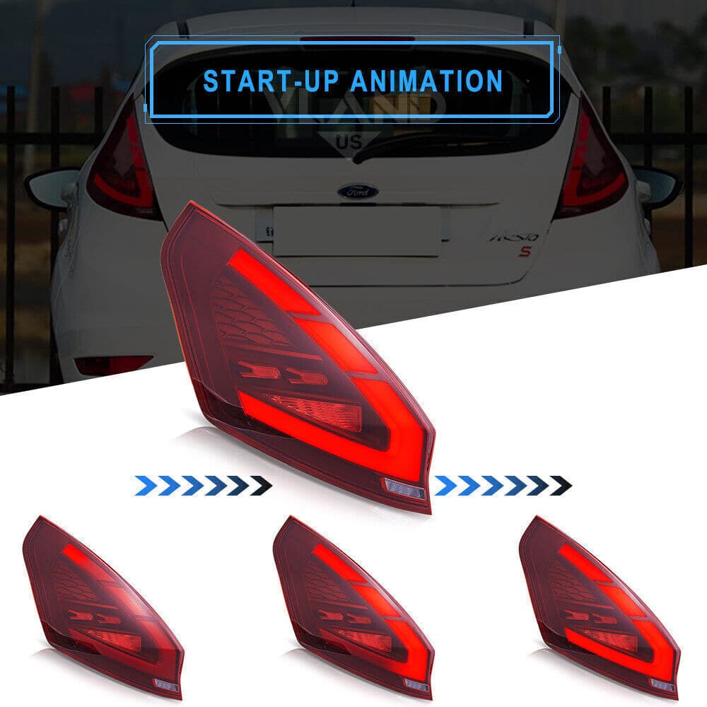 2009-2017 FORD FIESTA HATCHBACK WS WT WZ LED SEQUENTIAL TAIL LIGHTS