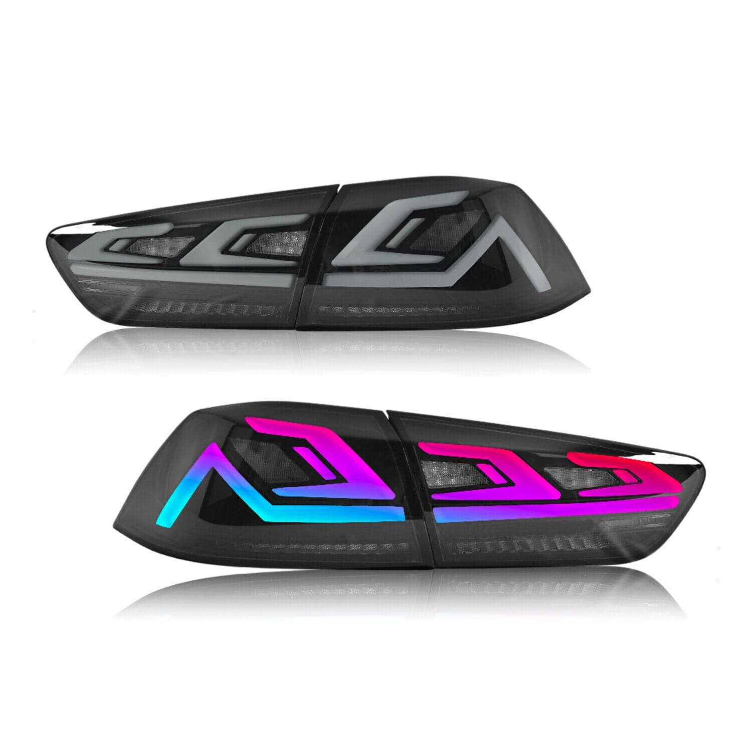 2007-2017 MITSUBISHI LANCER RGB DYNAMIC LED TAIL LIGHTS - iilumo