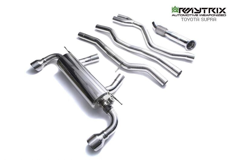 Armytrix Stainless Steel Valvetronic Cat Back Exhaust System (Non OPF) OEM Valve Control for Toyota GR Supra A90 A91 - iilumolab