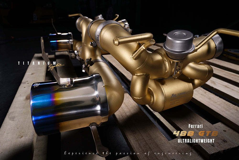 Fi Exhaust Valvetronic Exhaust System For Ferrari 488 GTB / Spider Titanium Signature Series 15-20