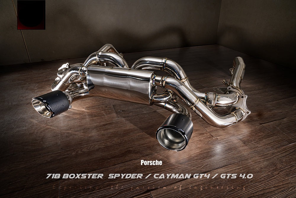 Fi Exhaust Valvetronic Exhaust System For Porsche Cayman GT4 / Boxster Spyder 718 Pre Feb 20 - iilumolab