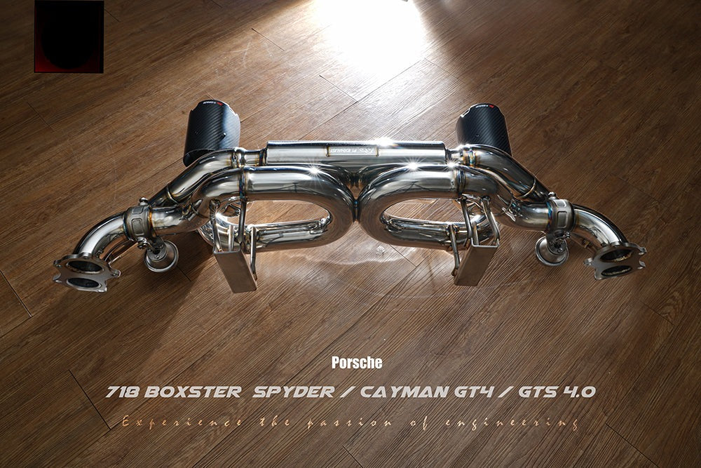 Fi Exhaust Valvetronic Exhaust System For Porsche Cayman GT4 / Boxster Spyder 718 Pre Feb 20 - iilumolab