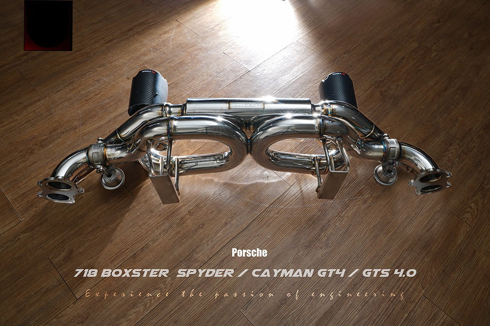 Fi Exhaust Valvetronic Exhaust System For Porsche Cayman GT4 / Boxster Spyder 718 After Feb 20 - iilumolab