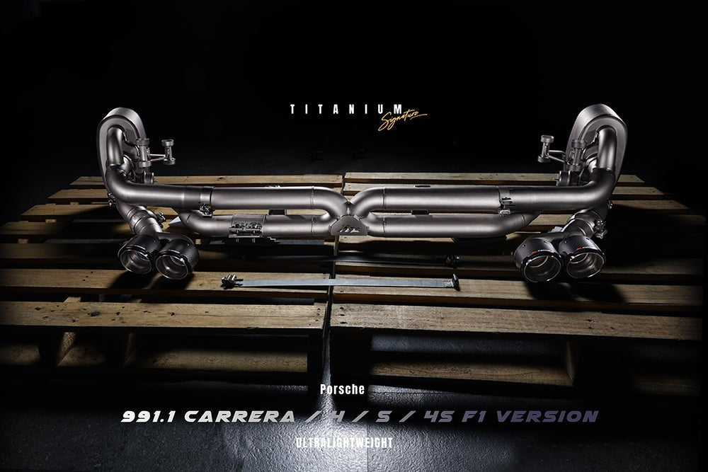 Fi Exhaust Valvetronic Exhaust System For Porsche 911 Carrera / S / 4 /4S F1 Version 991.1 Titanium Signature Series 11-15 - iilumolab