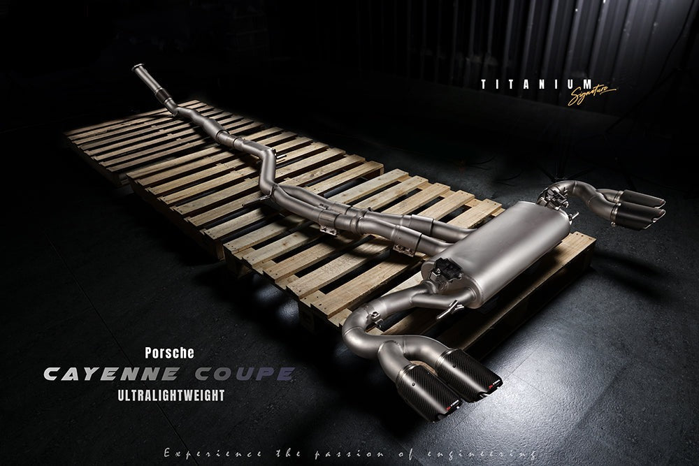 Fi Exhaust Valvetronic Exhaust System For Porsche Cayenne 9Y0 3.0T Titanium Signature Series Wagon / Coupe 18+ - iilumolab