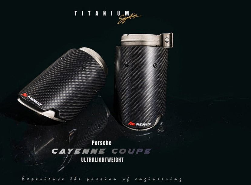 Fi Exhaust Valvetronic Exhaust System For Porsche Cayenne 9Y0 3.0T Titanium Signature Series Wagon / Coupe 18+ - iilumolab