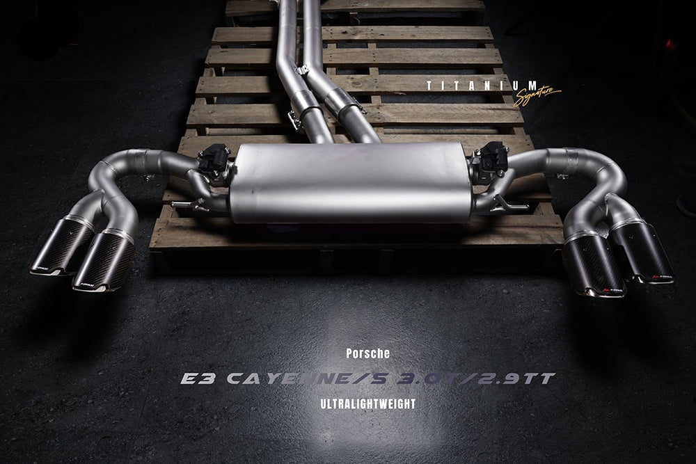Fi Exhaust Valvetronic Exhaust System For Porsche Cayenne 9Y0 2.9TT Titanium Signature Series Wagon / Coupe 18+ - iilumolab