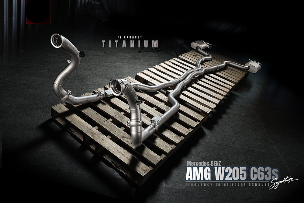 Fi Exhaust Valvetronic Exhaust System For Mercedes Benz AMG C63 S W205 Titanium Signature Series 4.0TT M177 14-21 - iilumolab