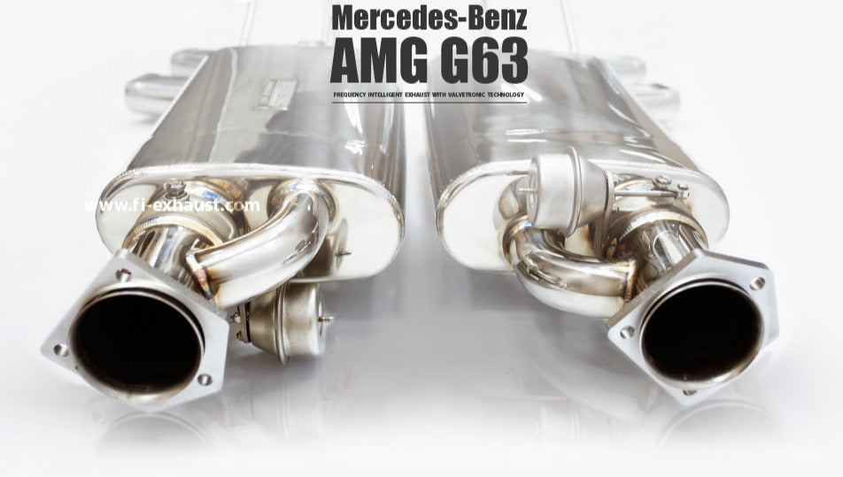 Fi Exhaust Valvetronic Exhaust System For Mercedes Benz AMG G63 Quad Tips W463 5.5TT M157 12-18 - iilumolab