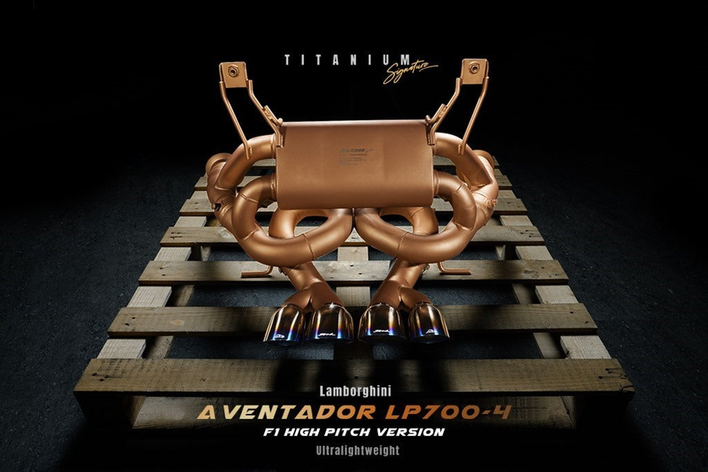 Fi Exhaust Valvetronic Exhaust System For Lamborghini Aventador F1 High Pitch Version Titanium Signature Series LP700-4 11+ - iilumolab
