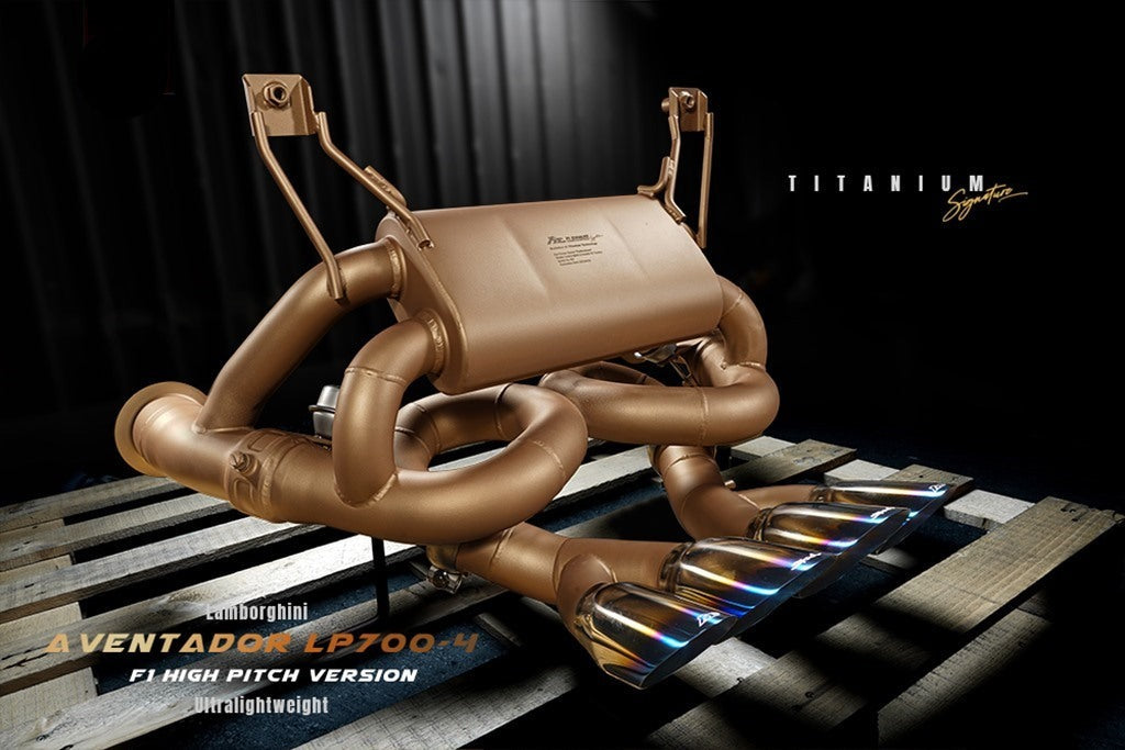 Fi Exhaust Valvetronic Exhaust System For Lamborghini Aventador F1 High Pitch Version Titanium Signature Series LP700-4 11+ - iilumolab