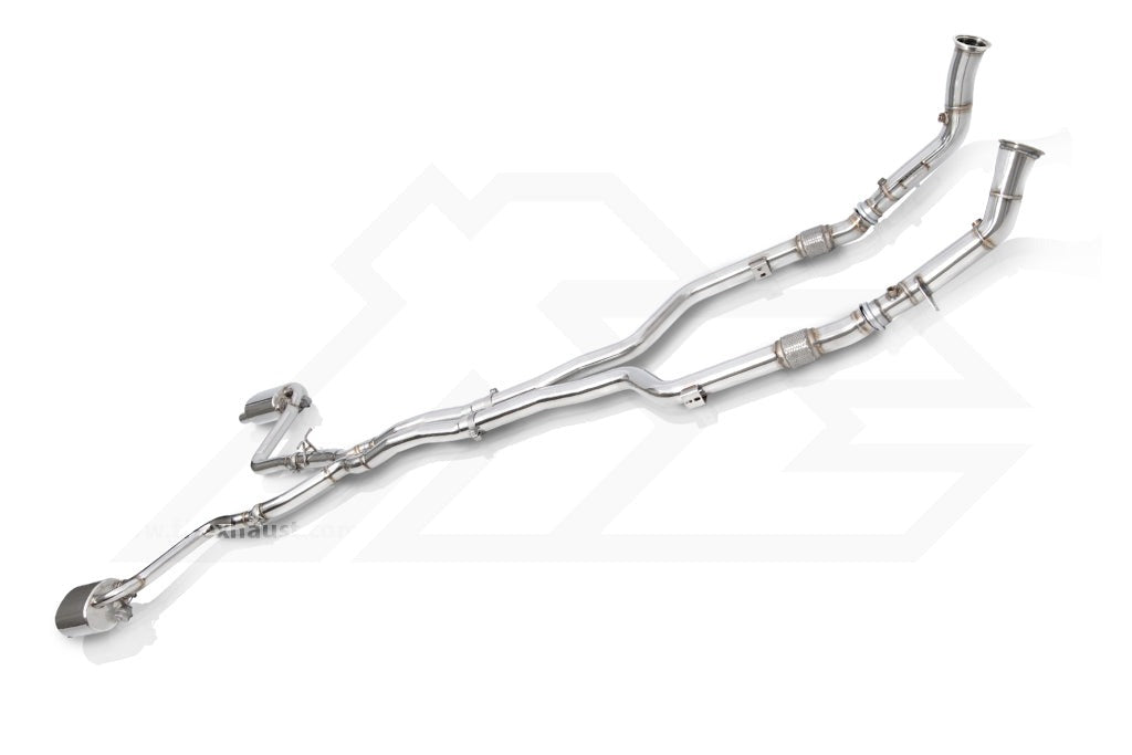 Fi Exhaust Valvetronic Exhaust System For Mercedes Benz AMG C400 C450 C43 3.0TT W205 M276 14-21 - iilumolab