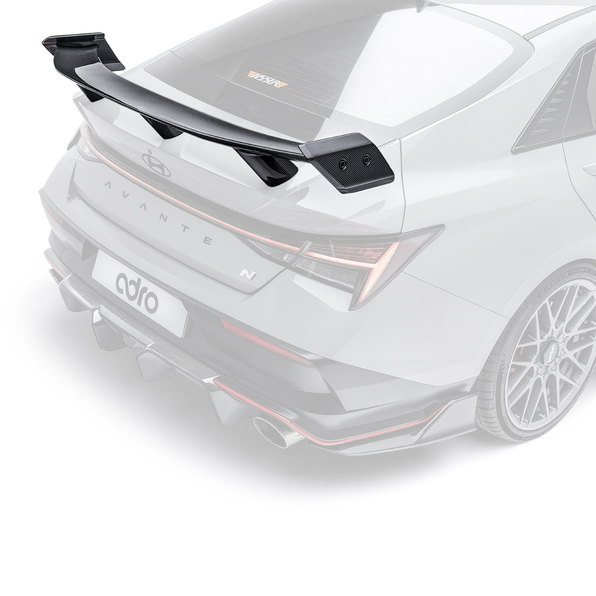 Carbon Fiber Rear Spoiler for Hyundai i30N Sedan / Elantra N Facelift 2024+