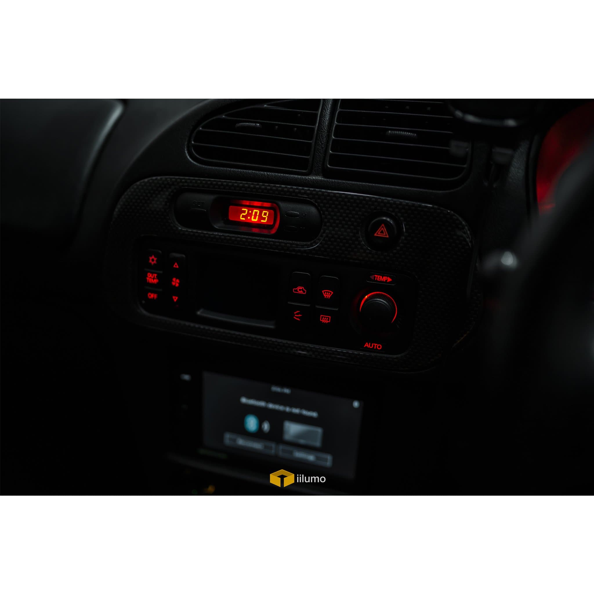 MITSUBISHI EVO 4/5/6 CP9A : DASH & CLIMATE LED CONVERSION - iilumo