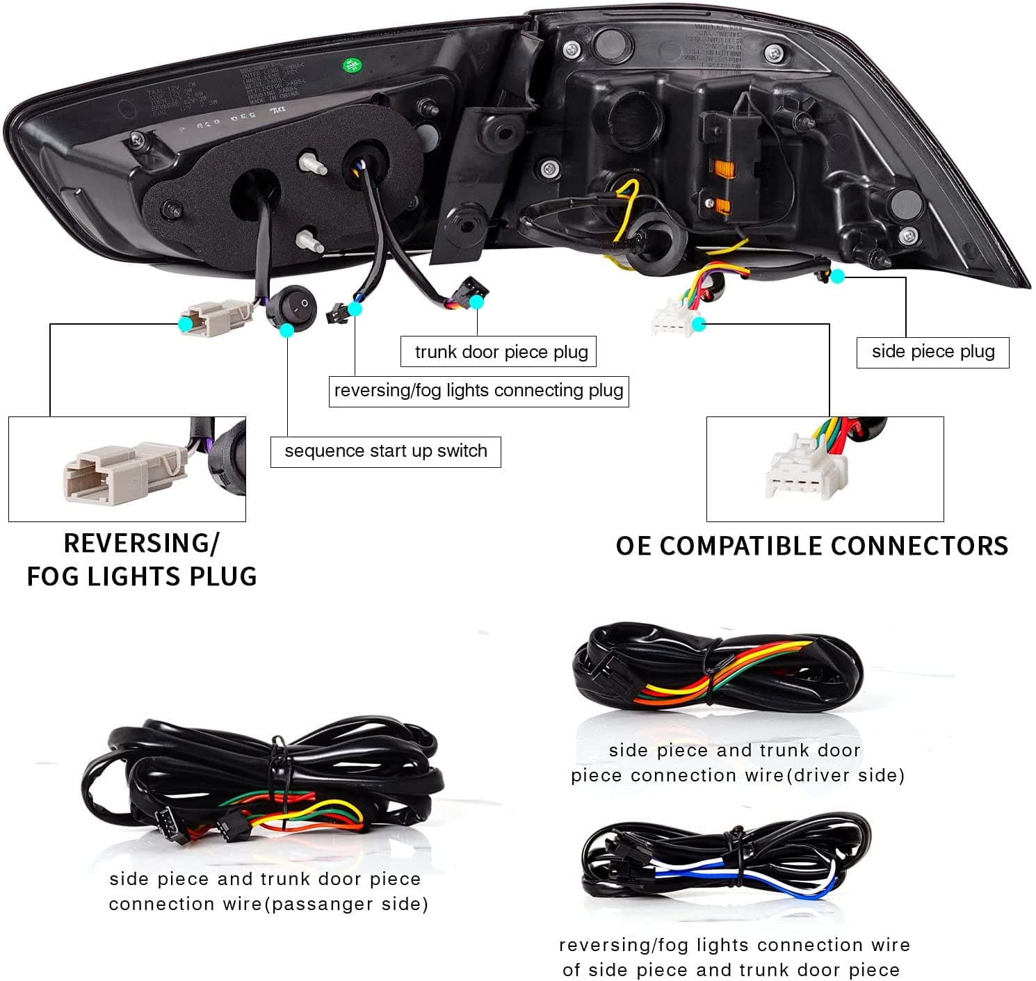 2007-2017 MITSUBISHI LANCER RGB DYNAMIC LED TAIL LIGHTS