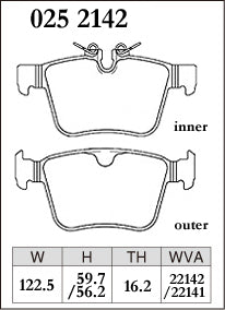 DIXCEL Rear Brake Pads for Jaguar F-Pace / XE / XF / Range Rover Evoque / Volvo XC60 - iilumolab
