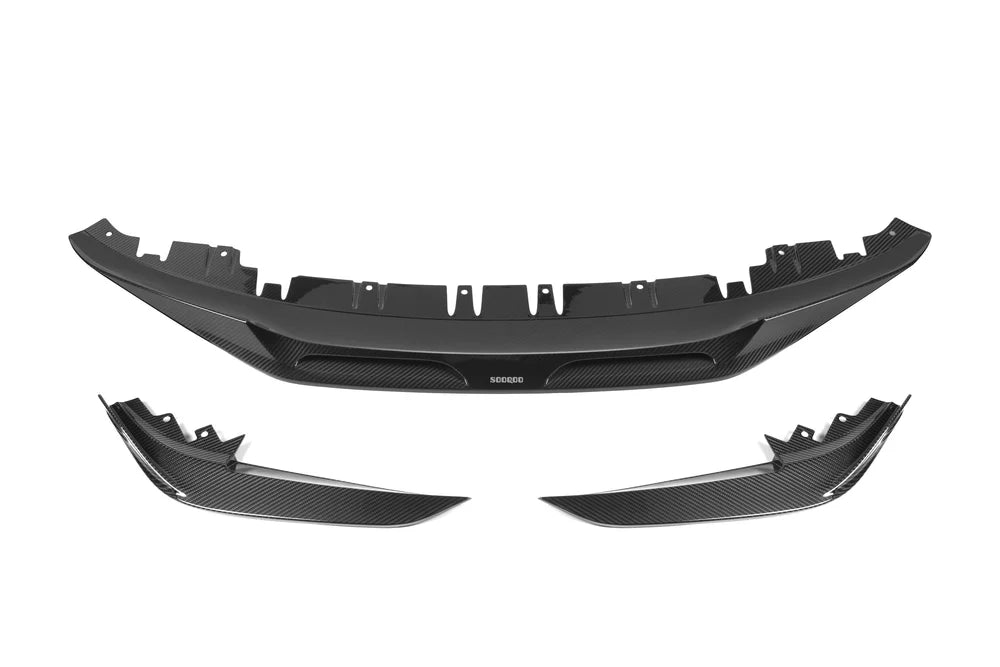 Sooqoo Style Pre Pregged Dry Carbon Fiber Front Lip for BMW 4 Series G26 21+