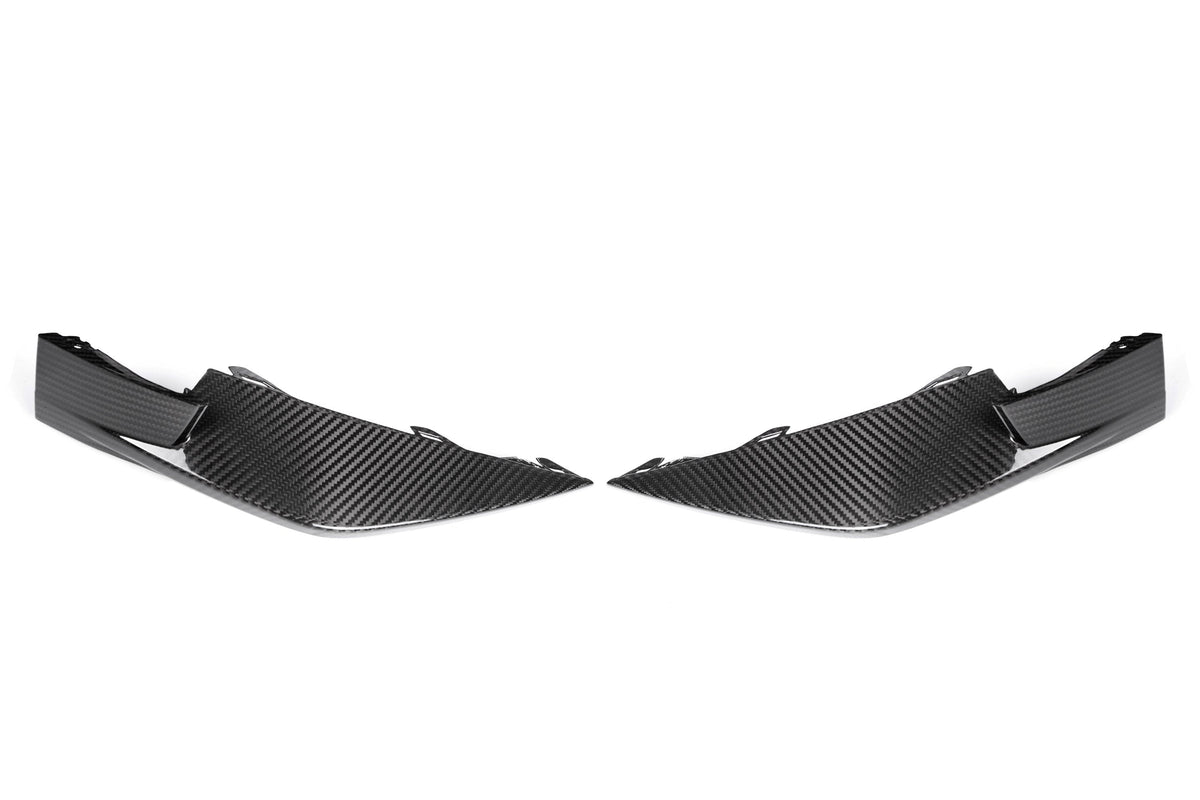 OEM Style Pre Pregged Dry Carbon Fiber Front Splitters for BMW M3 G80 / M4 G82 2020+