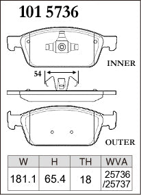 DIXCEL Front Brake Pads for Ford Focus ST (LW / LZ) - iilumolab