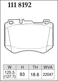 DIXCEL Front Brake Pads for Mercedes-Benz C-Class (W205/C205/A205/S205) / E-Class (W213) / GLC (X253) - AMG Performance Brake - iilumolab