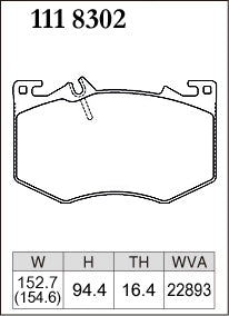 DIXCEL Front Brake Pads for Mercedes-AMG A35 (W177/V177) / CLA35 (C118) / GLA35 (H247) / GLB35 (X247)