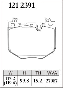 DIXCEL Front Brake Pads for BMW M135 (F70) / X1 M35i (U11) / X2 M35i (U10) / MINI JCW Countryman (U25)