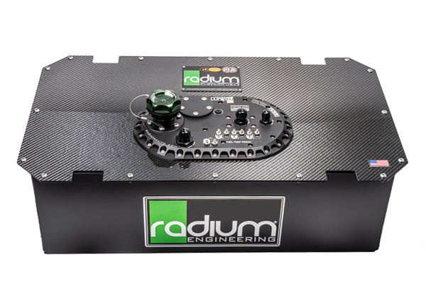 Radium Engineering Dry Carbon Fibre Fuel Cell Lid - Suits 10/14 Gallon Tank