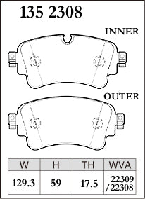 DIXCEL Rear Brake Pads for Audi A4/S4 (B9) / A5/S5 (F5) / Q5/SQ5 (FY) / VW Touareg (CR)