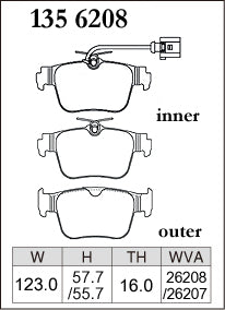 DIXCEL Rear Brake Pads for Audi RS3 (8Y)