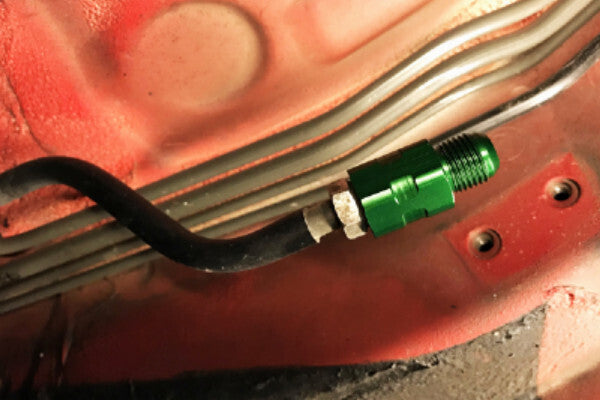 Radium M14 x 1.5mm Inverted Flare to -6AN Male Adapter, Long (Honda / Acura Style)