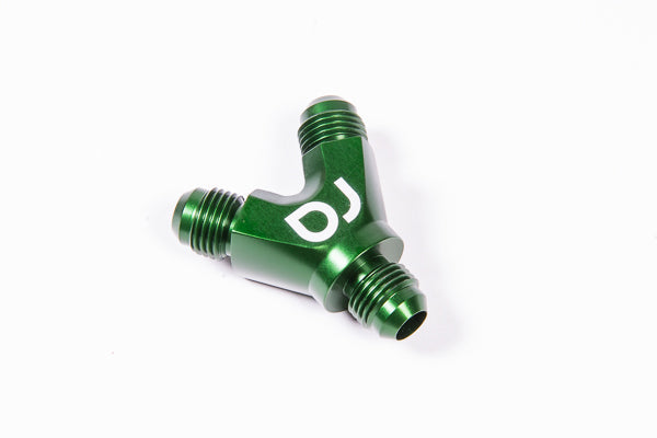 Radium Engineering 14-0186 Y-Adapter Block, 6AN Male to Dual 6AN Male