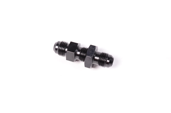 Radium 14-0272 6AN Bulkhead Fitting with Jam Nut, 6AN Male Flare